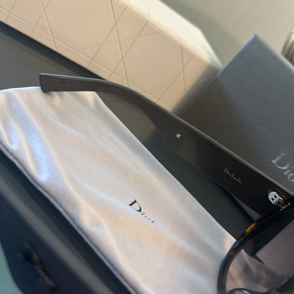 Christian Dior DiorInedite BOJEU 56-17-145mm Havana Rectangular Sunglasses - Picture 11 of 12